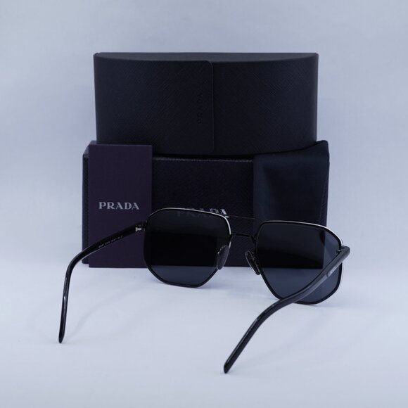 Prada-Polarized-PR59YS-1AB5Z1.  Final Price! Prada PR59YS 1AB5Z1 Black/Dark Grey Polarized Sunglasses